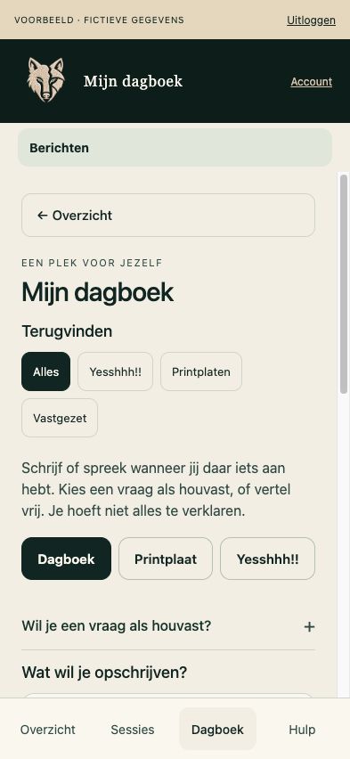 Mijn dagboek in Mark in the pocket